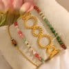 European And American New Thread Ring Stitching Open-ended Bracelet
