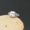 Zircon Ring Women's High-grade Hollow Ornament