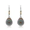 Women's Hollow Drop-shaped Alloy Enamel Earrings