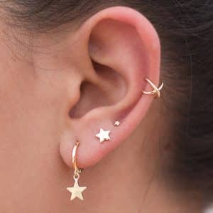 Women's Snake Shape Spiral Hoop Earrings Set