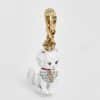 Fashion Enamel Glaze Three-dimensional Crown Schnauzer Lion Puppy Pendant