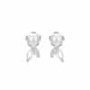 S999 Sterling Silver Pure Silver Stud Earrings Female Water Drop Ear-caring Shell Pearls