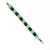 Wish Simple Colored Gems Zircon Small Square White Zircon Bracelet