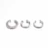 Diamond C-type Ear Clip Fashion Three-piece Set