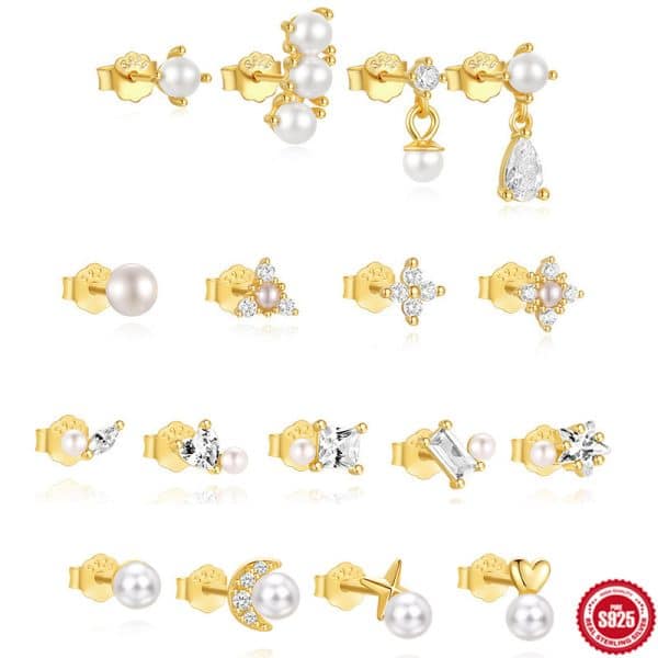 Zircon Versatile Fashion Earring Set Geometric