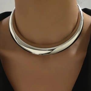 Exaggerated Personalized Geometric Wave Design Collar High-grade Versatile Necklace