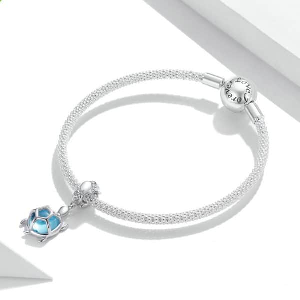 Yinziyun Original Oil Drop Blue Starfish Pearl Pendant
