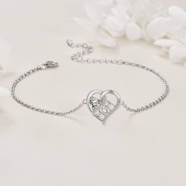 Heart Pendant MOM Bracelet For MOM Ornament