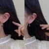 Black Small Cherry Earring Set Combination Stud Earrings
