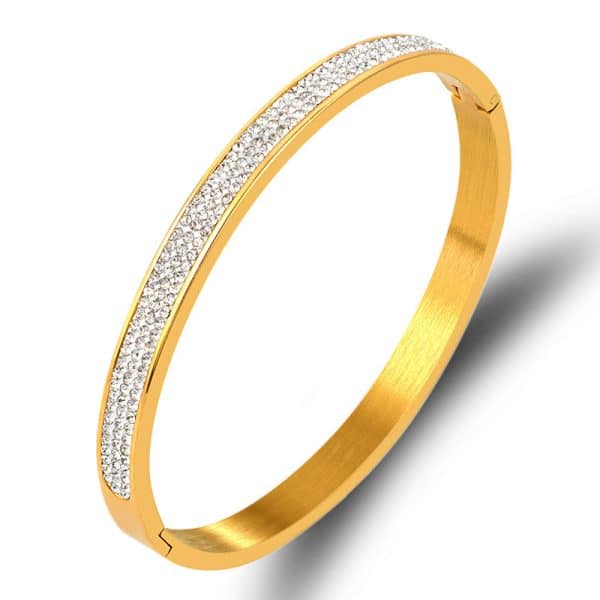 European And American Fashion Stainless Steel Full Brick Buckle Bracelet