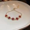 Zircon Micro Inlaid Bracelet Light Luxury Retro Temperament