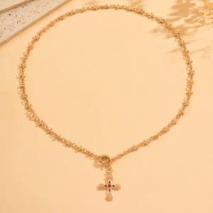 Personalized Rhinestone Y-shaped Necklace Suit