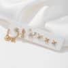 Mini Set Earrings Simple Women's Small New Butterfly