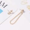 Personality Diamond Star Set Earrings Women Fashion Tassels