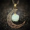 European And American Jewelry Natural Stone Crystal Necklace