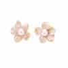 French Drip Begonia Online Influencer Earrings Natural