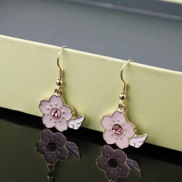 Angel Wings Personality Fashion Love Oil Drop Earrings