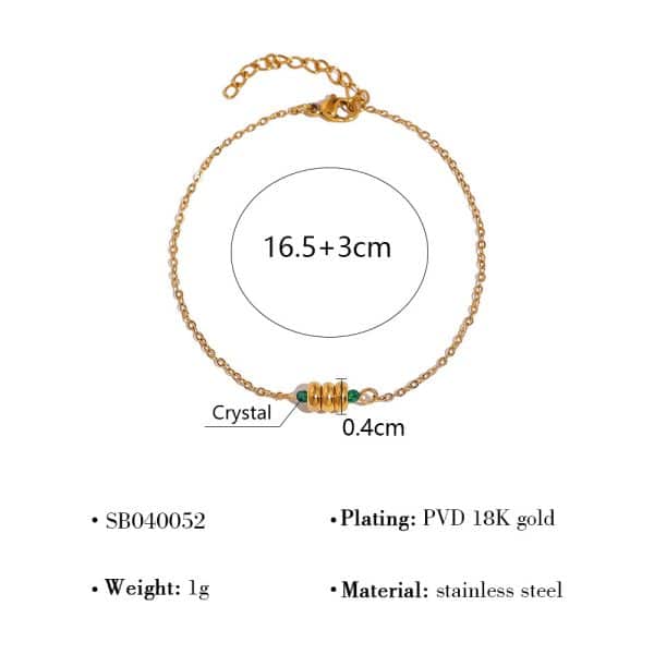 European And American New Thread Ring Stitching Open-ended Bracelet