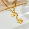 Flower Sun Moon Drop-shaped Diamond Love Necklace