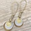 Bohemian Retro Ethnic Style Distressed Bronze Circle Multi-layer Metal Alloy Earrings