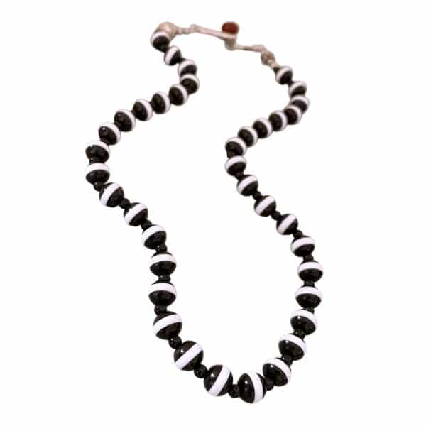 Black And White Beaded Necklace Design Sense Niche Trendy Personality