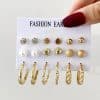 Aircraft Baiyun Earring Set 6-piece Creative
