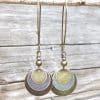 Bohemian Retro Ethnic Style Distressed Bronze Circle Multi-layer Metal Alloy Earrings
