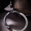 Bracelet Men's 99 Foot Silver Mobius Ring With Loop Pattern