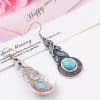 Turquoise necklace earrings