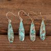 Women Natural Stone Earrings Drop Pendant