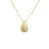 Glossy Water Drop 26 English Letter Pendant Copper-plated Gold Simple Pendant Female