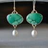 Women's Vintage Faux Pearl Drop Earrings