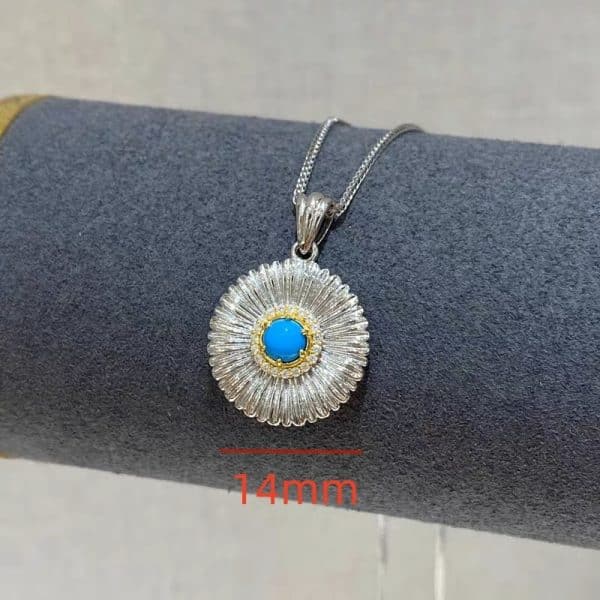 Turquoise Necklace Fashion Retro Exquisite Light Luxury High Sense