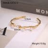 European And American Ins Fashion Design Stainless Steel Bracelet Opening Bracelet