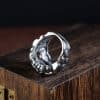 Domineering Personalized Diamond Ring Jibeast Pattern Open Ring