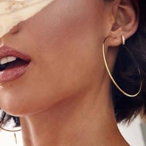 Simple Big Circle Earrings Female Exaggerated