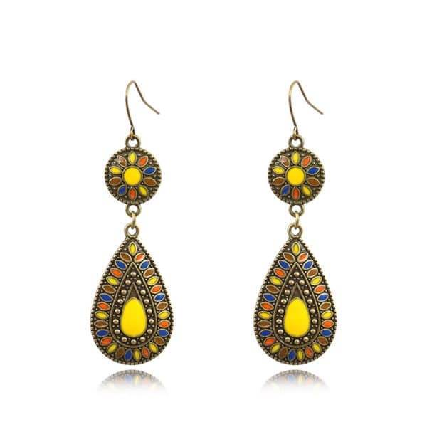 Colorful drop earrings