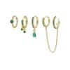 Women's Fashion Stacked Chain Tassel Earring Set