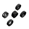 Stainless Steel Ring Five-piece Set Rotatable Decompression Ring Simple Advanced