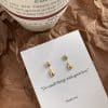 Women's Simple Compact Smooth Water Drop Earrings