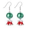 Christmas Creative New Long Oil Drop Earrings Simple