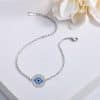 Classic Retro Eye Full Diamond Adjustable Bracelet