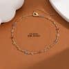 Colorful Crystal Anklet Multicolor Bohemian Geometric Female Beach