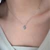 Water Drop Aquamarine Prehnite Necklace