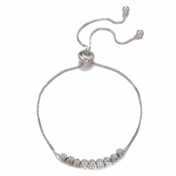 Fashion All-match Pull Bracelet 9 Lucky Beads Box Chain