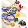 Colored Glaze Beaded Stainless Steel Dopamine Color Indie Necklace
