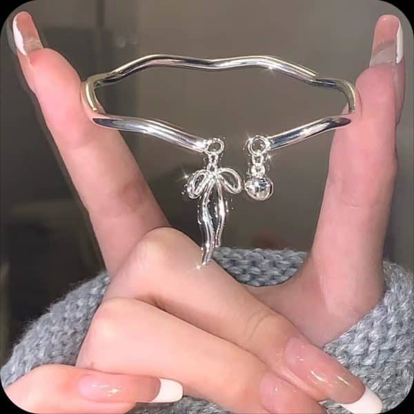 Bow Bell Opening Adjustable Girlfriends Bracelet