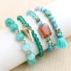 Natural stone bead bracelet