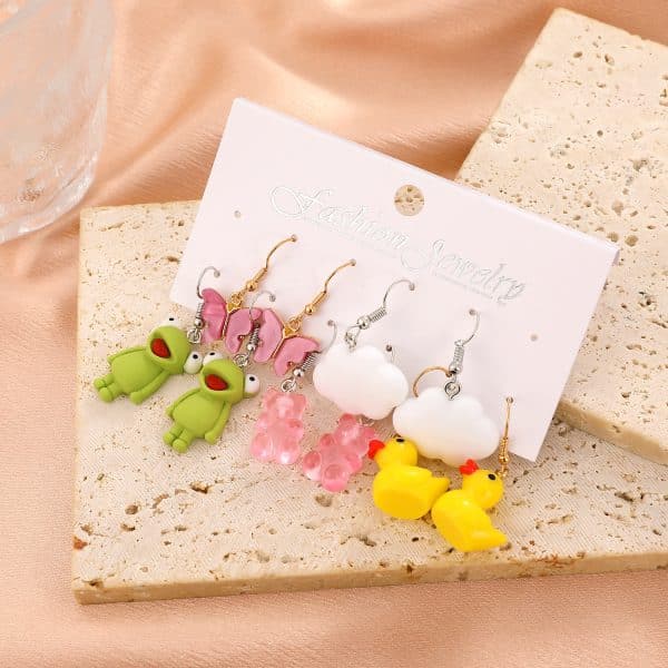 Acrylic Earring Set Fashion Cartoon Butterfly
