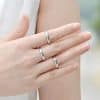 Women's Korean-style Elegant 3mm Simple Bracelet Arc Titanium Steel Ring